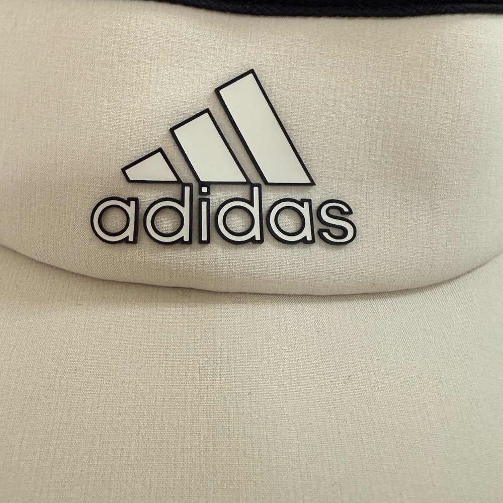 Adidas Women's Cream and Black Visor - Picture 3 of 4